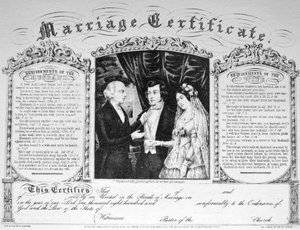 Le Certificat de Mariage